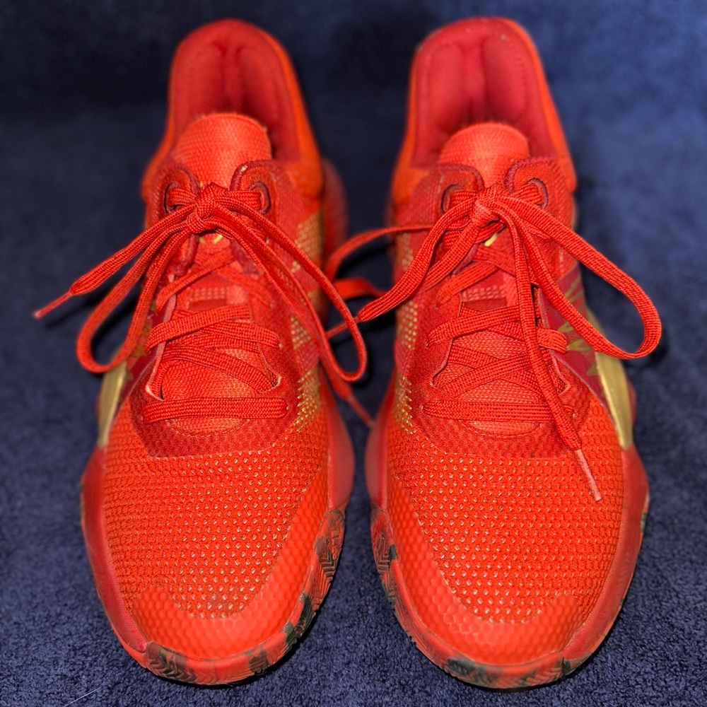 Kids US Size 5.5 Adidas x Marvel D.O.N. Issue #1 Ironman Spiderman Red Shoes